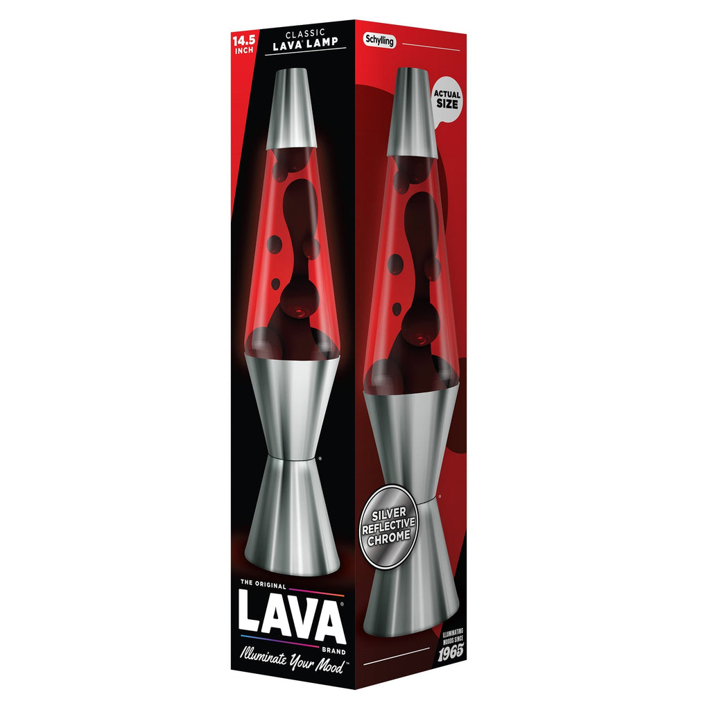 14.5" LAVA LAMP CHROME PLATED CRIMSON