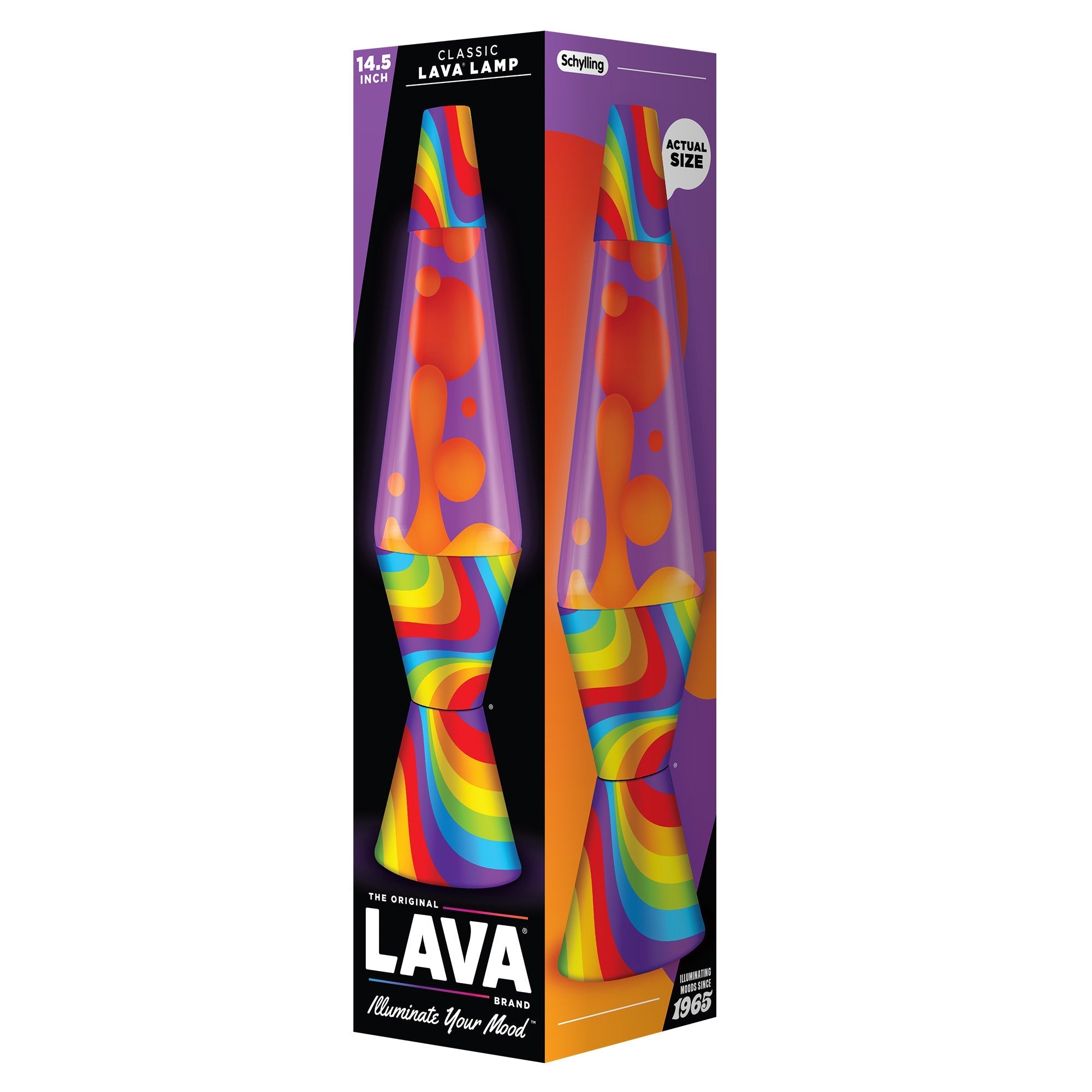 14.5" LAVA LAMP FLOWING COLOR BANDS